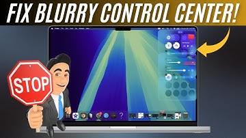 How to Fix Blurry Control Center in macOS Tahoe 26 on Mac