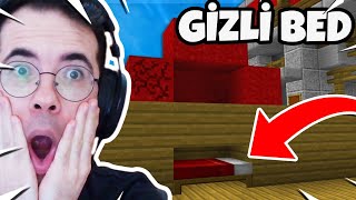 EN GİZLİ BÖLGEYE BED SAKLADIM  (kimse bulamaz)  Minecraft LUCKY BLOCK BEDWARS