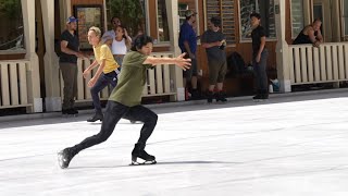 071622 Nathan Chen - Heat Waves run-thru at Sun Valley [4k]