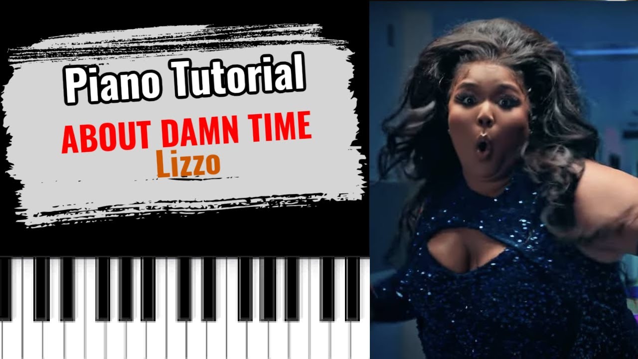 🎹 ABOUT DAMN TIME - Lizzo (easy piano tutorial lesson free) - YouTube