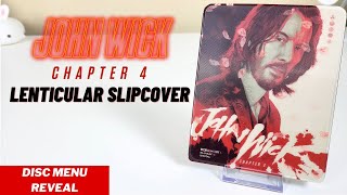 John Wick Chapter 4 Amazon Exclusive 4K UltraHD Unboxing | Lenticular Slipcover | Disc Menu