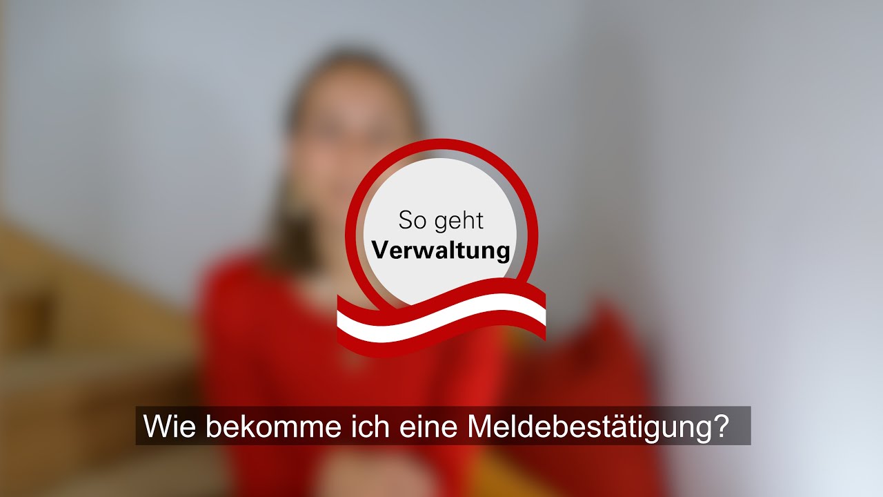 Meldebestätigung: Wie bekomme ich eine Meldebestätigung? - YouTube