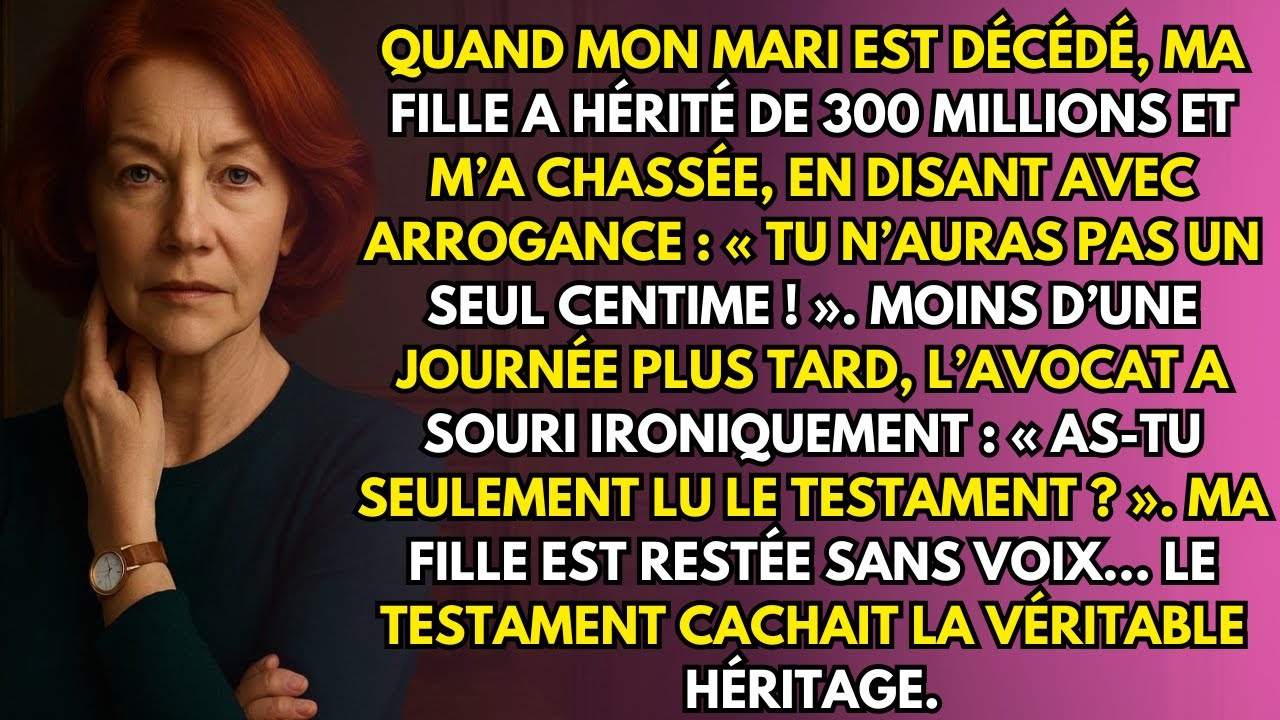 Après 200 M$ hérités, ma fille m’a chassé — moins d’un jour plus tard, elle pleurait pour mon aide.