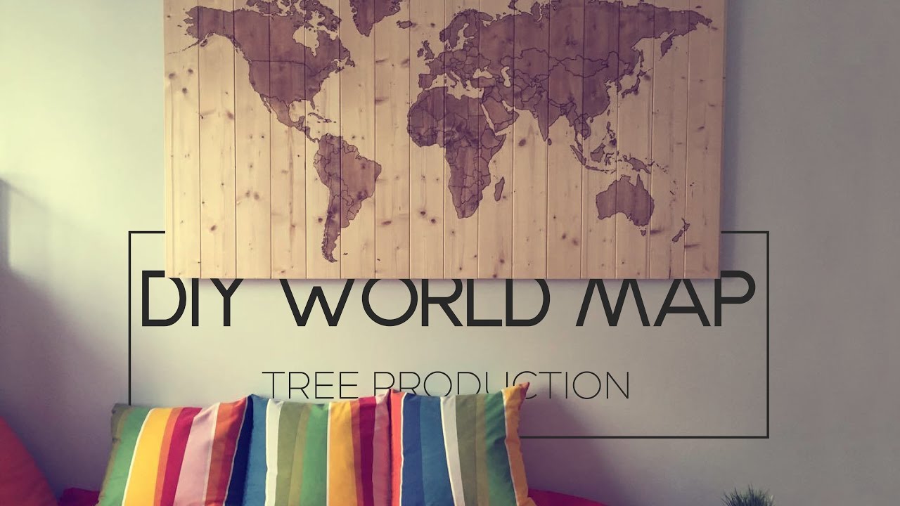 diy world map project youtube