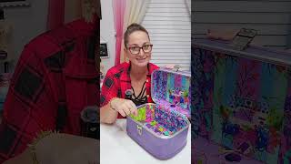 I had to show off my custom Tula Pink Train Case from Rachel with Neon Moon Sewing! 💖 