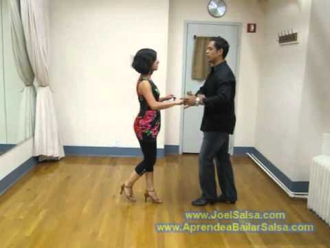 Salsa Basic Right Turn, men ladies and dancing in couples - YouTube