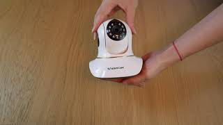 Camera IP Wireless Vstarcam C38S-P Laser full HD 1080P PanTilt Audio Card - www.1cctv.ro