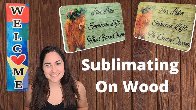 SUBLIMATION WOODEN PLAQUE TUTORIAL 