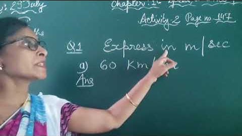 Class 5 Chapter 16 l Speed,Distance And Time l Activity 2 Maths
