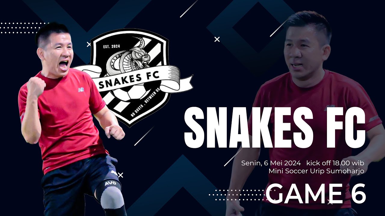 SERUUU ))GAME 6//TIM MERAH VS TIM BIRU//GAME INTERNAL SNAKES FC//MINI SOCCER URIP SUMOHARJO