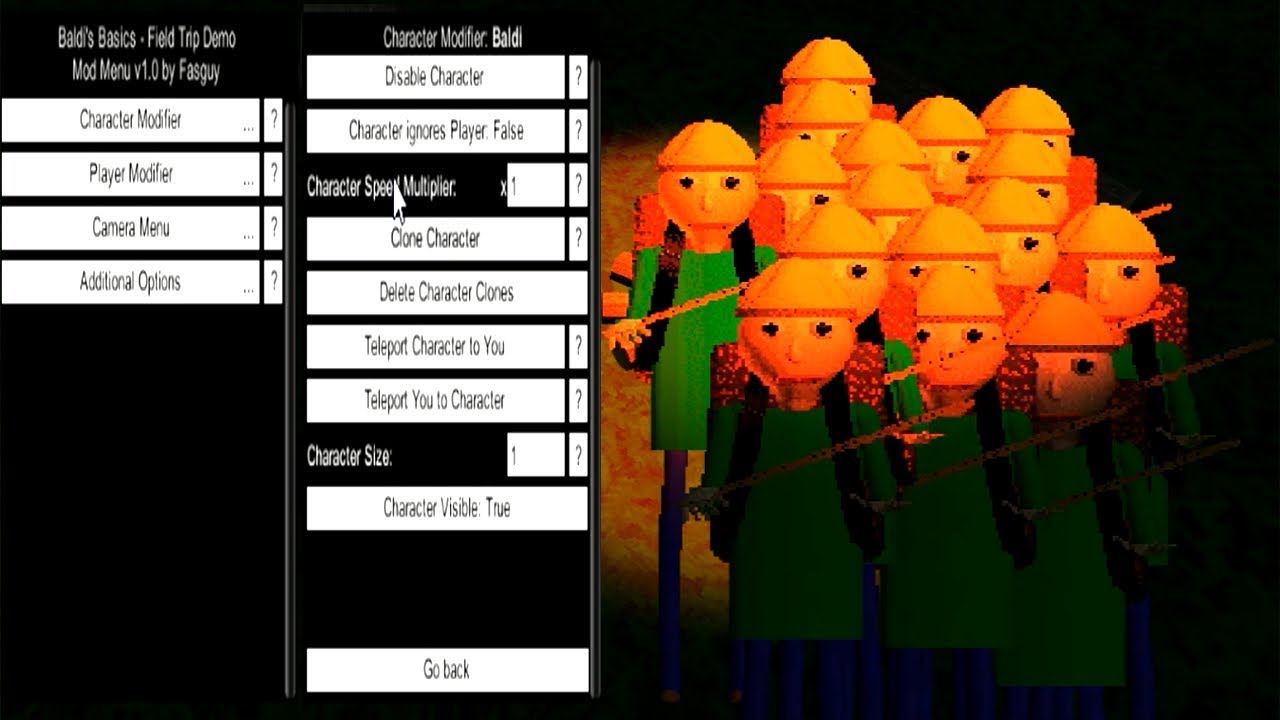 Baldis basics plus 0.4 mod menu. БАЛДИ мод меню. Baldi Basics Mod menu. Мод меню мод на БАЛДИ. Baldi's Basics Mod menu.