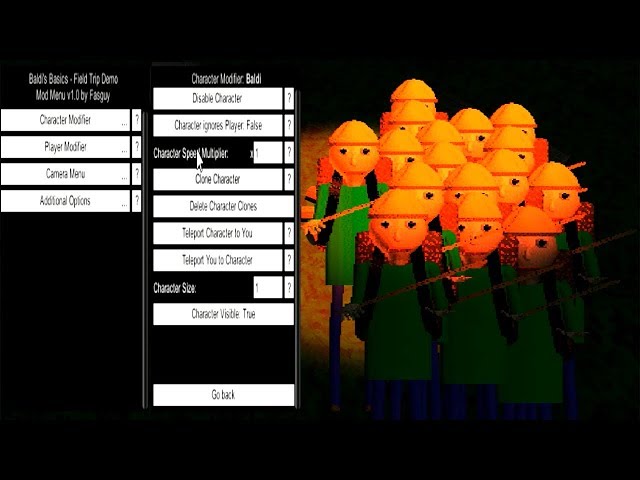 Mod Menu Version Released! - Baldi's Basics Field Trip Demo