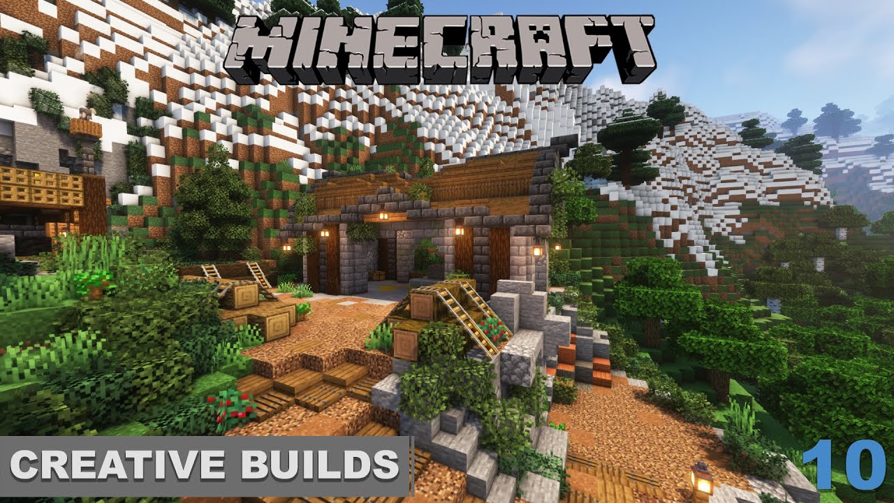 Lumberyard Build & Wood Storage in minecraft Minecraft Creative S02 Ep10 YouTube