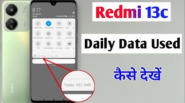 redmi 13c daily data used setting / redmi 13c enable daily data use in notification bar