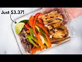 Healthy Chicken Fajitas Meal Prep | Meal Prep On A Budget (Just $3.37!) | A Sweet Pea Chef