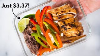 Healthy chicken fajitas meal prep ...