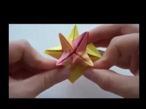 как сделать из бумаги Рождественскую Звезду , узнай как сделать звезду из бумаги