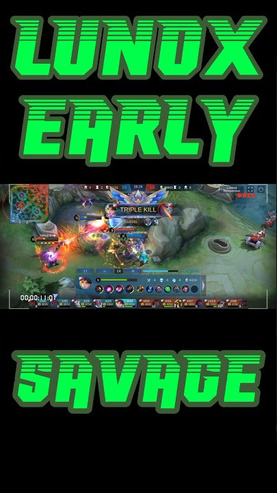 Lunox EARLY savage #mlbb  #lunox #savage #shorts