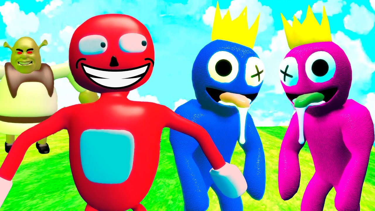 RED SUPER SANIC SAVES Rainbow Friends From🌈 3D SANIC CLONES MEMES In ...