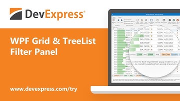 WPF Grid and TreeList: Filter Panel Enhancements