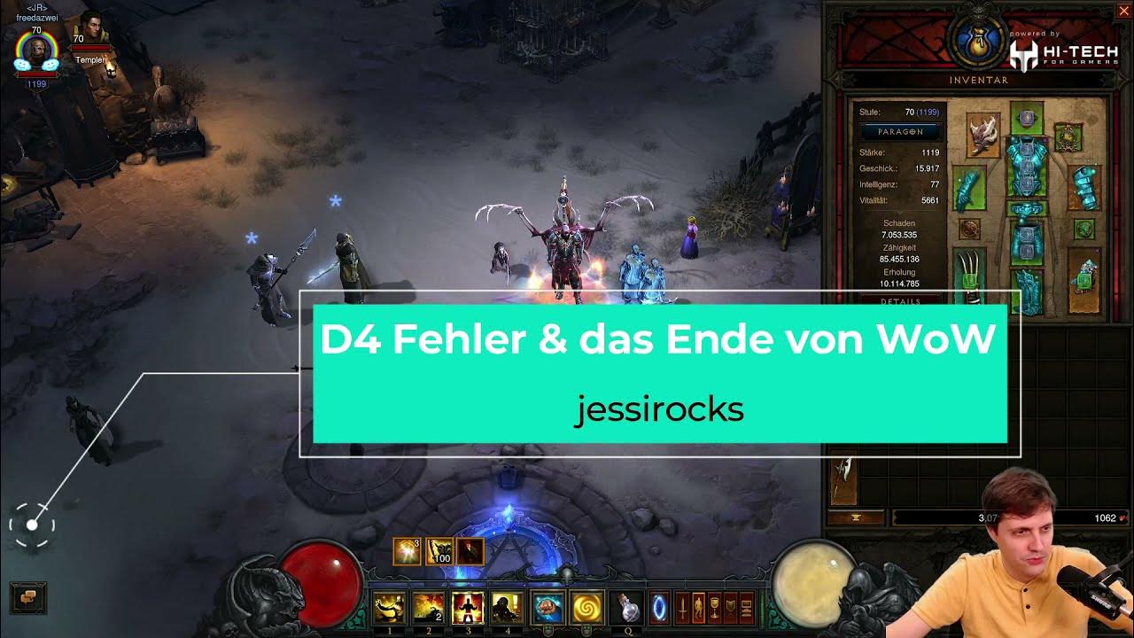 Diablo 4 Fehler & das Ende von WoW? YouTube