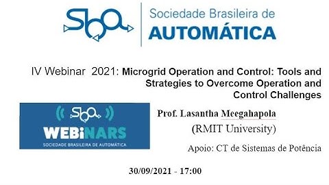IV Webinar 2021: Microgrid Oper. and Contr.: Tools and Strategies to Overcome Op. and Control Chall.