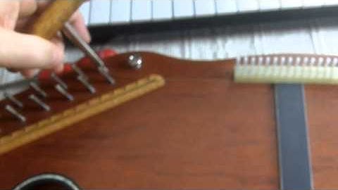 Restringing an Autoharp   Part 2