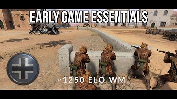 Early Game Essentials | COH3 Coaching Session | ~1250 ELO Wehrmacht