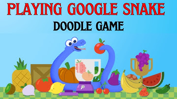 Google Doodle Snake Game | First Time Playing Google Snake Doodle Gameplay