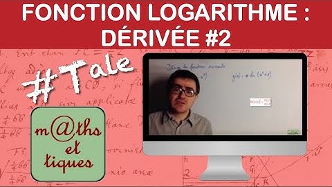 Dériver une fonction logarithme du type ln(u) - Terminale