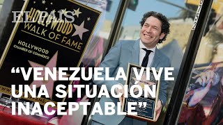 Gustavo Dudamel aboga por el cambio en Venezuela