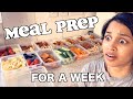 i tried to meal prep for a week *cheap budget food* | clickfortaz