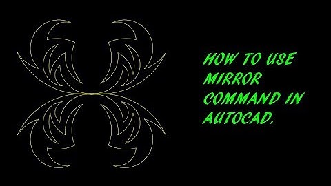 How to use Mirror and Inquiry command in AutoCAD