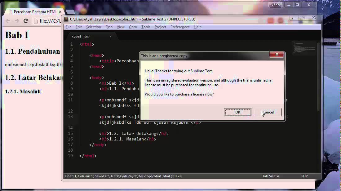 Cara Mudah Belajar HTML part1 - YouTube