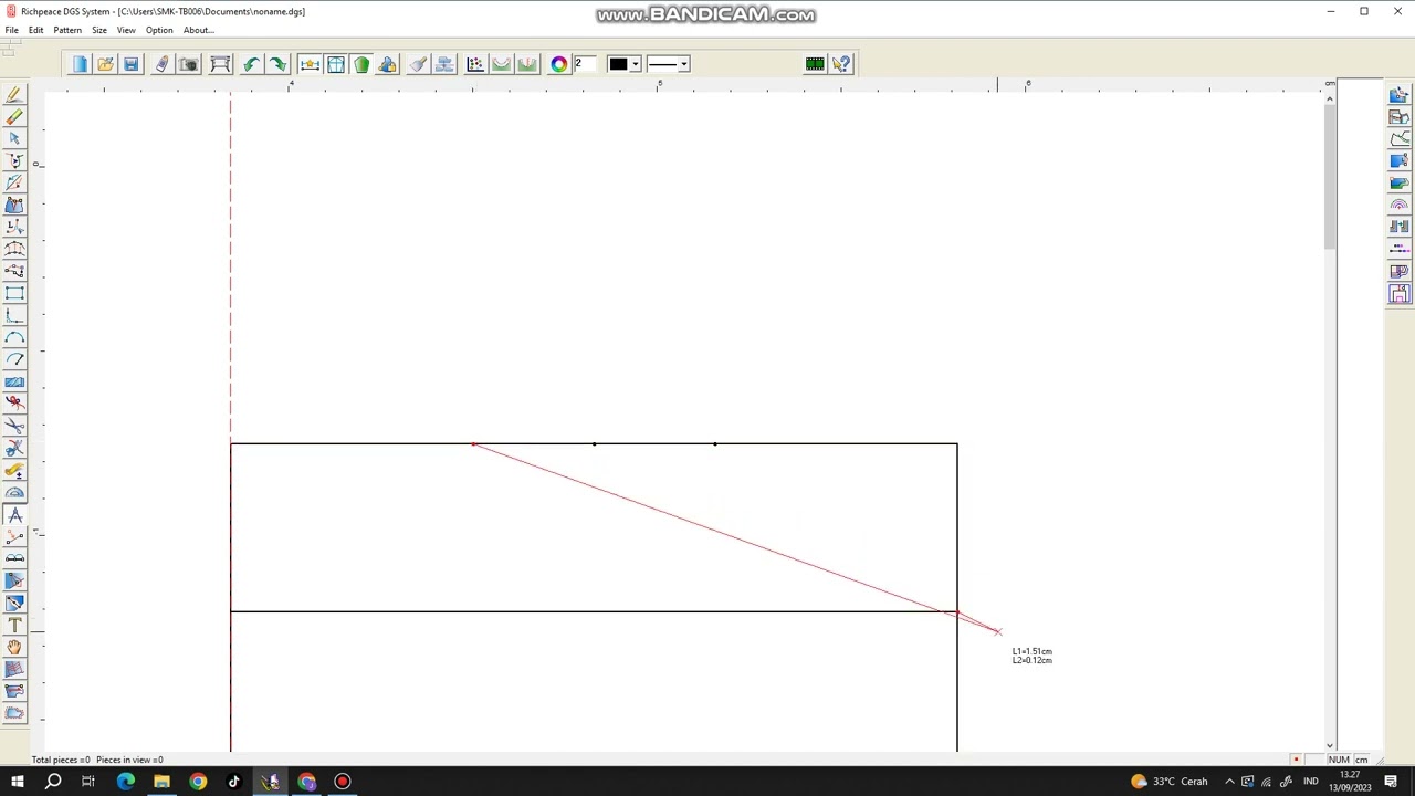 MENGGUNAKAN IKON COMPASSES DAN SNIP CURVE PADA APLIKASI RICH PEACE CAD