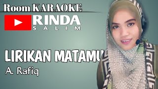 LIRIKAN MATAMU - A RAFIQ | KARAOKE DUET BARENG RINDA SALIM