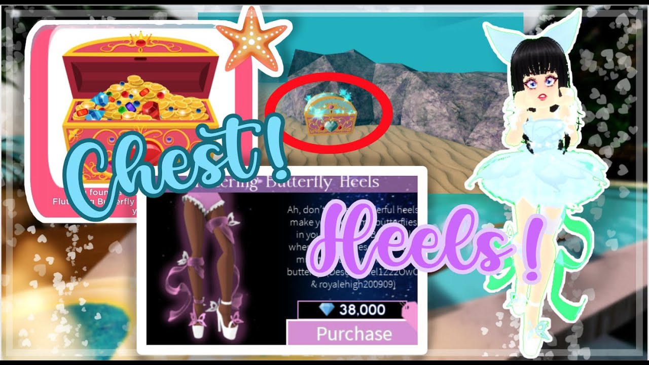 New Chest Location Fluttering Butterfly Heels Out Royale High