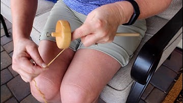 Spin on the Drop Spindle - Video 2   Preparing the Spindle