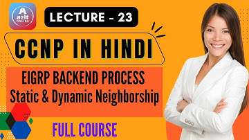 CCNP COURSE | Lecture 23 | EIGRP Backend Process | Static and Dynamic Neighborship | A2IT Online