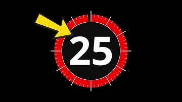 Amazing 25 SECONDS Animated Timer For Editing Videos