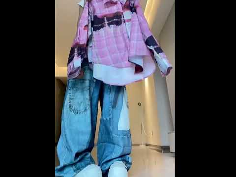 여성 통바지패션 와이드패션 청바지 본딩 카고청바지 GFB27 #40대패션 #중년패션코디 #50대패션 #중년패션 #체형커버 #체형커버룩 #편한데일리룩