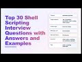 Top 30 Shell Scripting Interview Questions &amp; Answers (With Examples) — Echo With Coffee