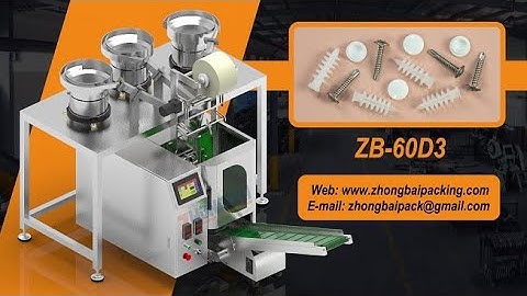 Automatic Screw Plastic Accessories Packing Machine Counting Packing Machine