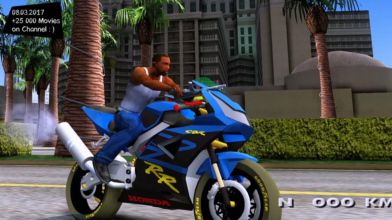 Honda CBR 1000 RR - GTA SA Mobile (download) 2160p / 🔥 4K / 60FPS 🔥 GTX