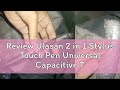 Review Ulasan 2 in 1 Stylus Touch Pen Universal Capacitive Tablet Pen Touch Screen Stylus Drawing P