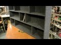 Felt-lined video game shelf Felt-lined video game shelf