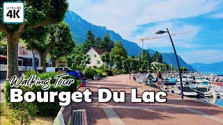 Bourget Du Lac 🇫🇷, France's Largest  Natural Lake, 4K, Lake Side Waking Tour