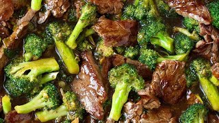 طريقه عمل بروكلي باللحمه في عشر دقايق  .. Broccoli with meat in ten minutes