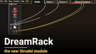 DreamRack modular synth for web audio: the new Strudel module