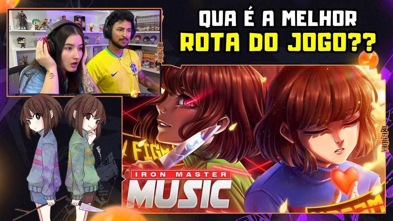 Apenas uma live | Frisk e Chara - Bem ou Mal | Iron Master (Undertale)